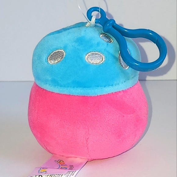 RANDALL 🍄 Blacklight Pink Mushroom Clip Original Squishmallow by Kelly Toy ☆NWT - Picture 5 of 8
